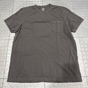 J Crew Classic Fit Broken-In Cotton Pocket Short Sleeve T-Shirt Coal XL